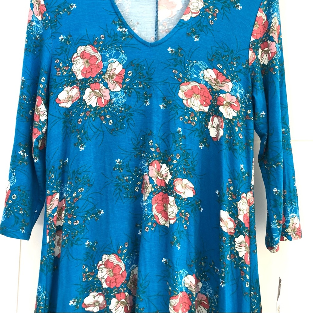 Madison Leigh Floral 3/4 Sleeve Mini Dress - Picture 5 of 12